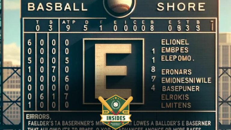 What Does E Mean in Baseball?